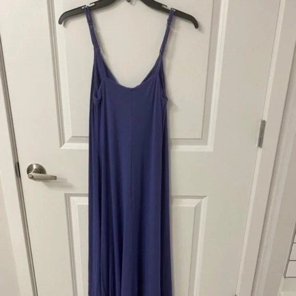Cynthia Rowley Women's High Low Sleeveless Maxi Dress. Purple Blue. Small. - Picture 5 of 16